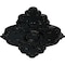 Ekena Millwork Piedmont Ceiling Medallion (Fits Canopies up to 6 1/2"), 67 1/8"W x 48 5/8"H x 1 7/8"P, Black Pearl CM67PEBPS - alternate 3